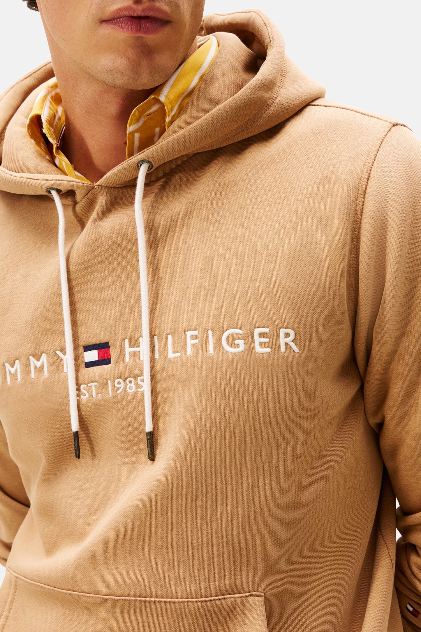 Beige Ronde Hals Sweater - TOMMY HILFIGER