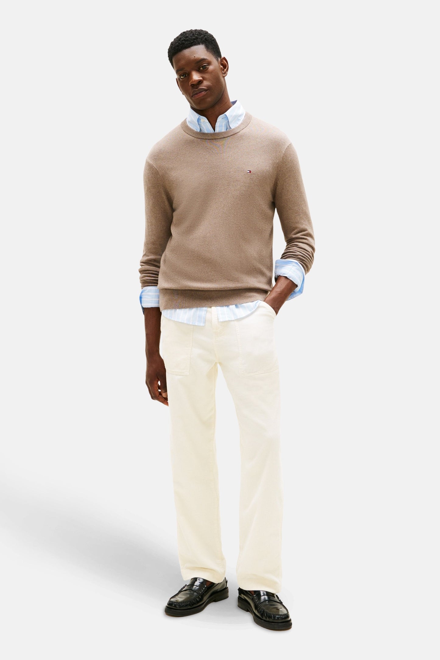 Beige Ronde Hals Trui