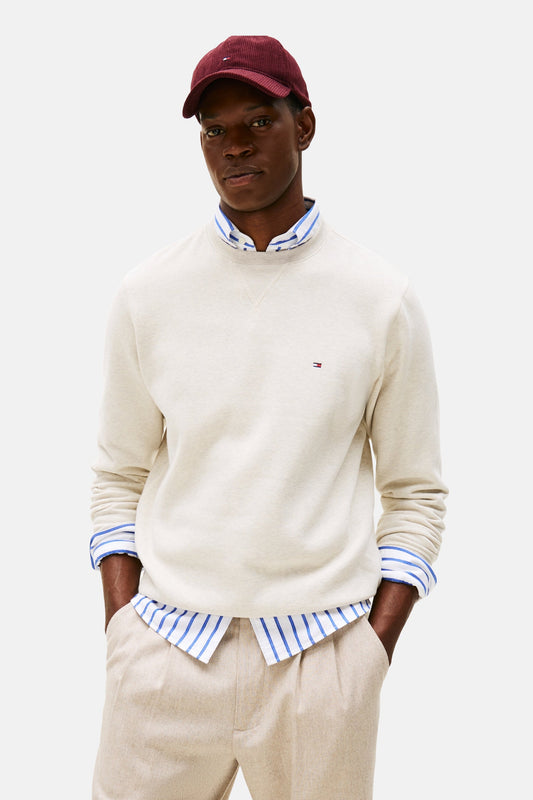 Ecru Ronde Hals Sweater - TOMMY HILFIGER