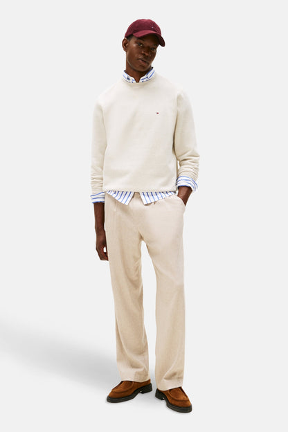 Ecru Ronde Hals Sweater - TOMMY HILFIGER