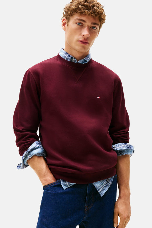 Rode ronde hals sweater - TOMMY HILFIGER