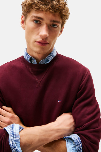 Rode ronde hals sweater - TOMMY HILFIGER
