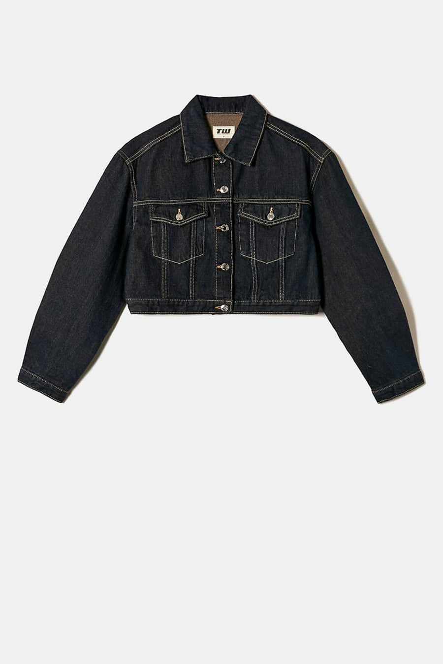 Donkerblauwe Denim Spijkerjas