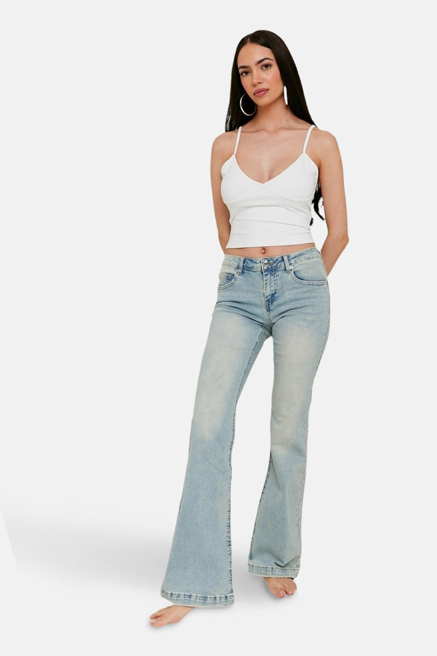 SPADESASSY2 - Lichtblauwe Denim Jeans