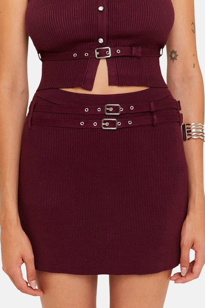 Bordeaux Korte Rok
