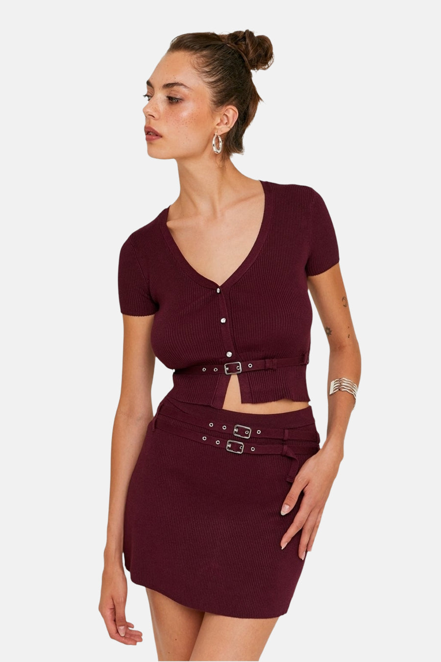 Bordeaux Korte Rok