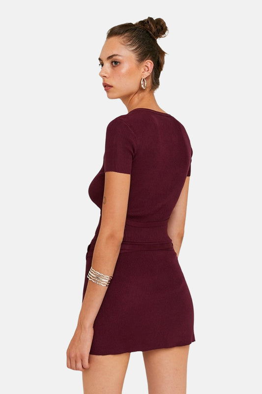 Bordeaux Korte Rok