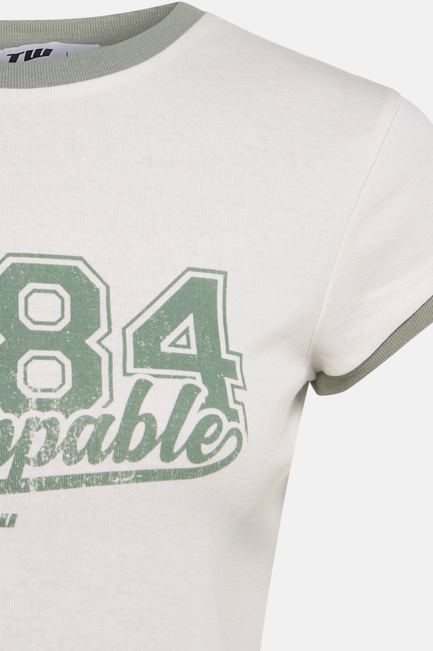 T-shirt met korte mouwen - Ecru