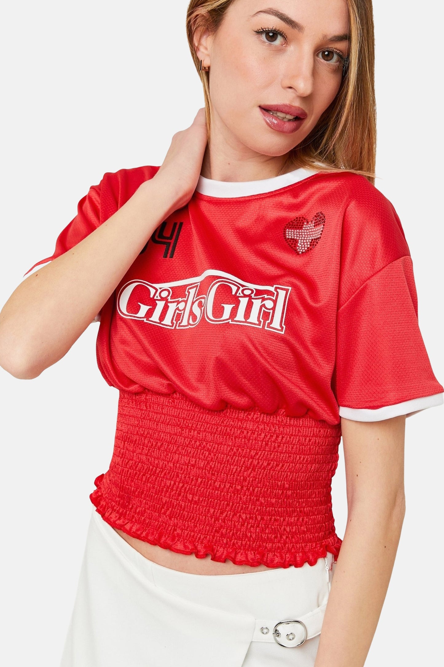 Rode Korte Mouwen T-shirt - TALLY WEIJL