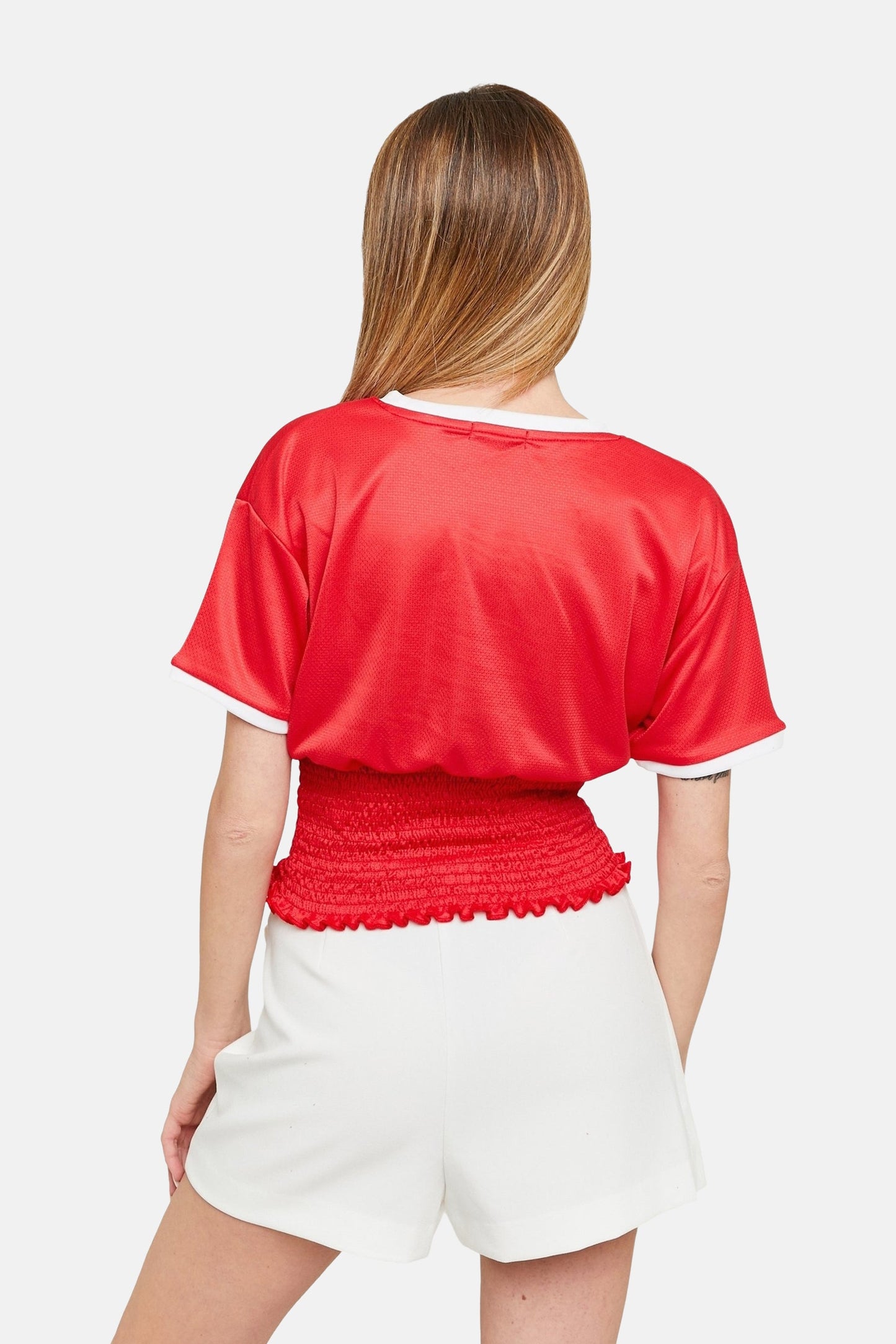 Rode Korte Mouwen T-shirt - TALLY WEIJL