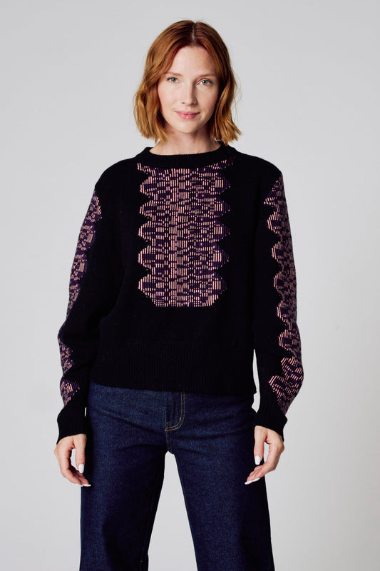 T-shirt met ronde hals - zwart
