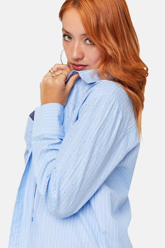 Hemd (lange mouwen) blauw - TALLY WEIJL