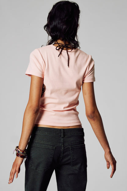 Korte Mouwen T-shirt - Roze