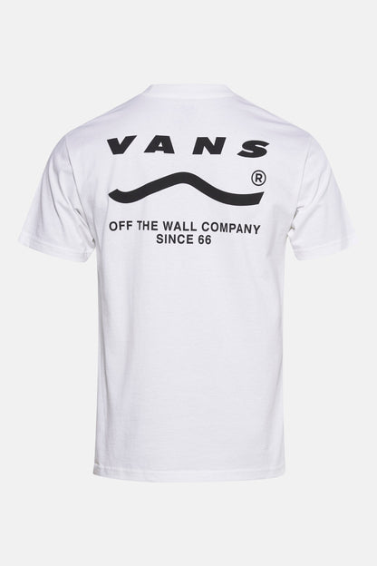VANS 'OFF THE WALL' Korte Mouwen T-shirt in Wit