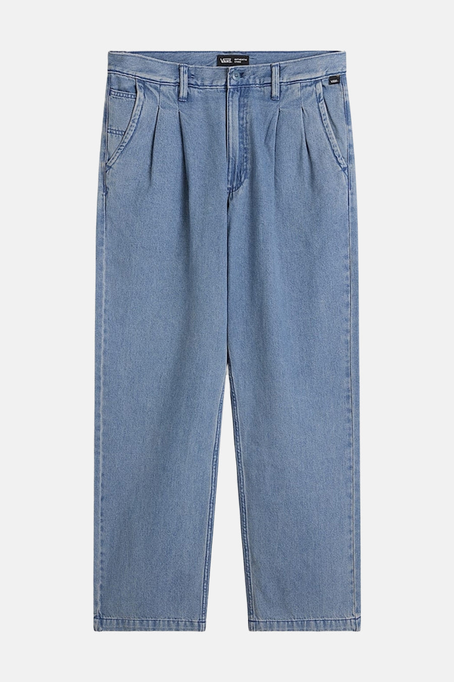 CHECK 5 Loose-Fit Denim Pants - Mid Blue Wash