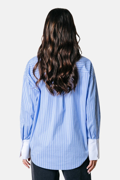 Hemd (lange mouwen) blauw - COLOURFUL REBEL