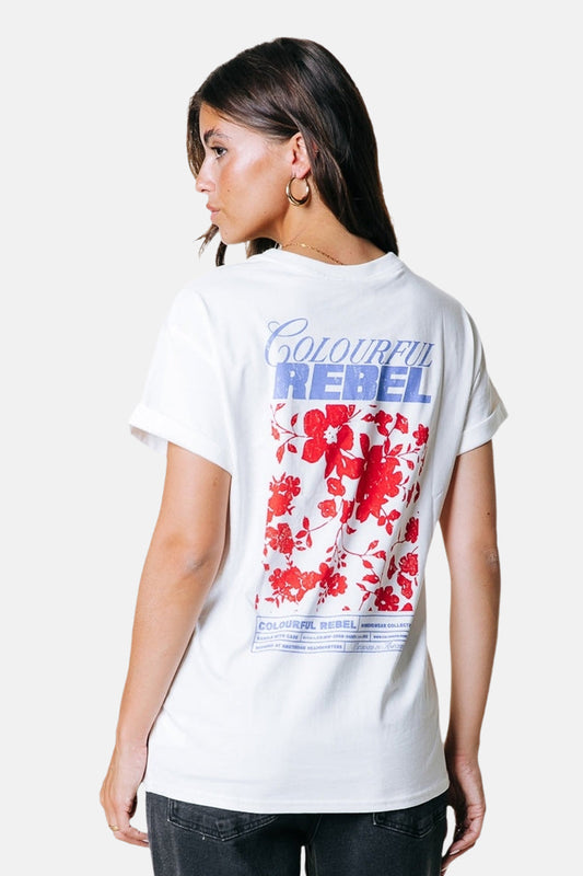 T-shirt (korte mouwen) wit - COLOURFUL REBEL