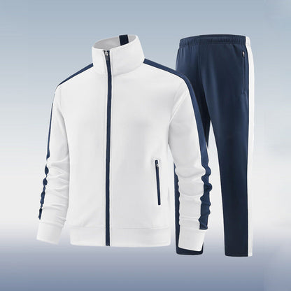 Sportief heren trainingspak met comfortabele pasvorm en modern design